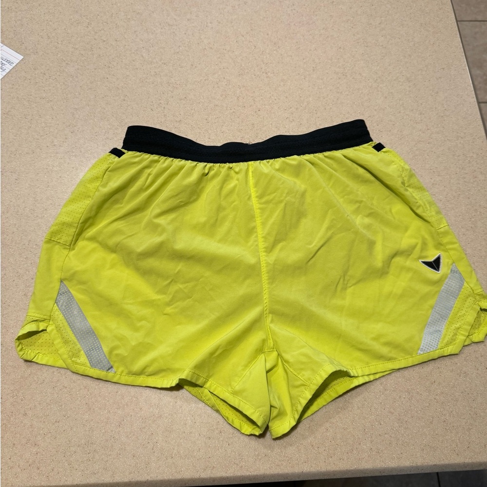 Men's Athletic Running Shorts - High-Visibility Yellow